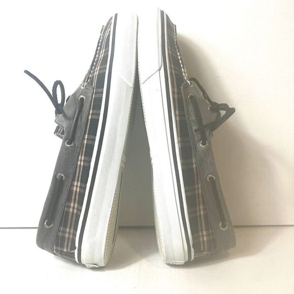 Sperry Men's Size 14 M Canvas Multicolor Plaid Classic Loafer Slip On Boat Shoes - Picture 5 of 11
